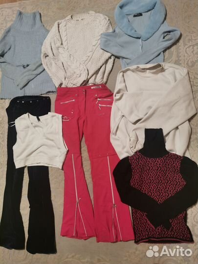 Фирменные вещи пакетом б/у на девочку 140/155