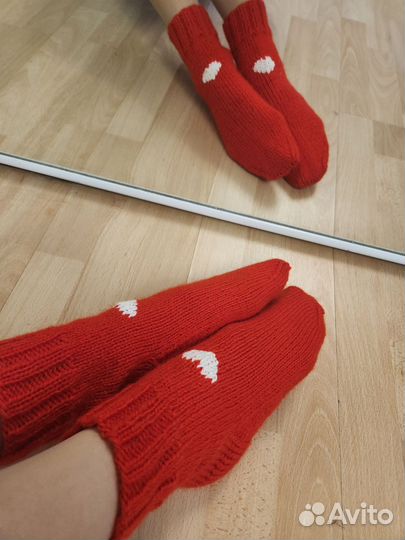 Носки. Шерстяные вязанные носки