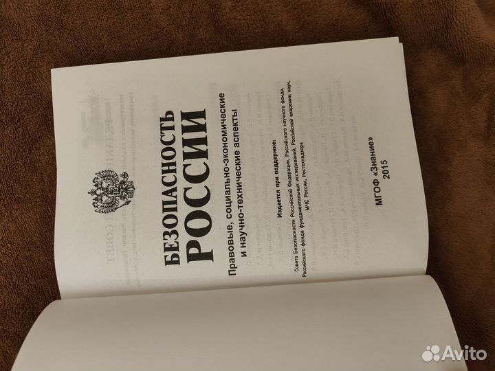 Книга. Безопасность России