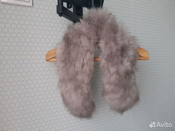 Меховой воротник опушка горжетка. Экомех