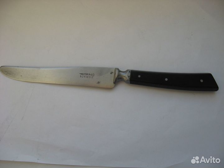 Антикварные ножи Riviere 12 штук мореный дуб