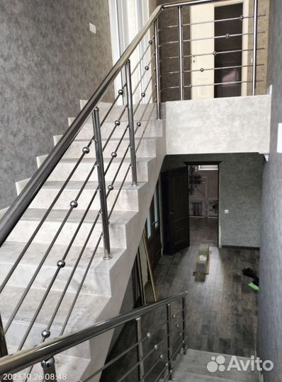 Перила с поручнем пвх