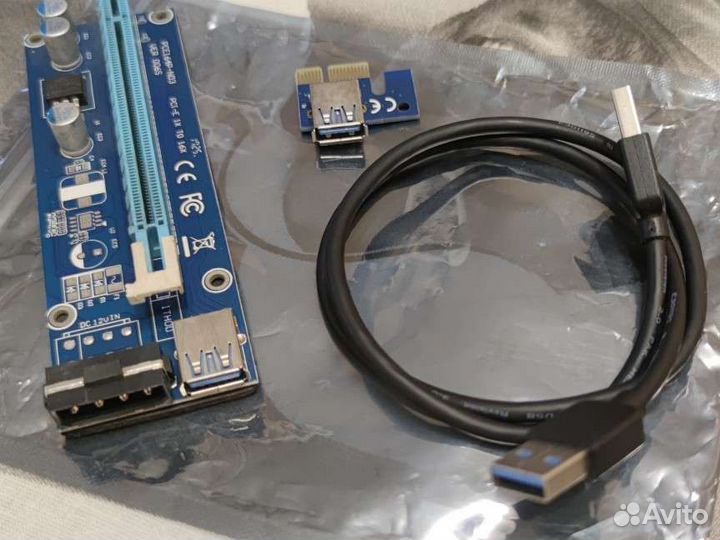 Райзер pci-e; molex, 6pin