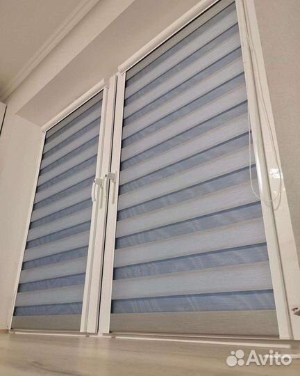 Рулонные шторы день ночь