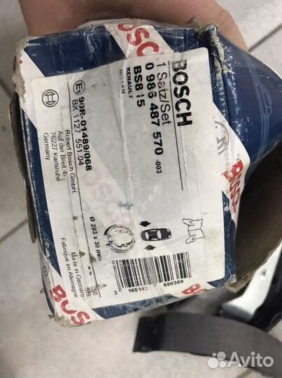 Тормозные колодки Bosch 0 986 487 570