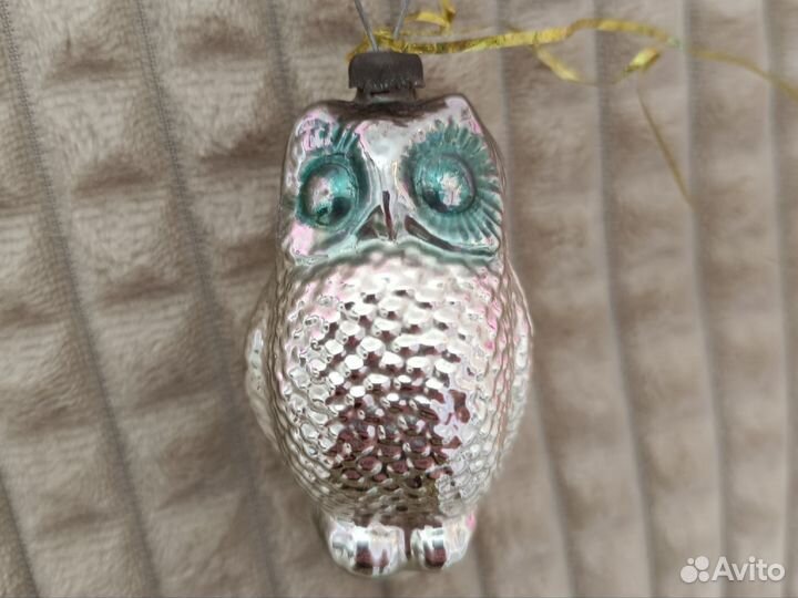 Сова елочная игрушка СССР