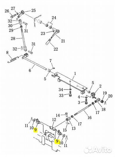 Рычаг 154-43-41360