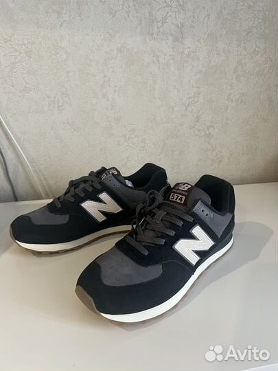 New balance 574 мужские 10,5 натуральная замша