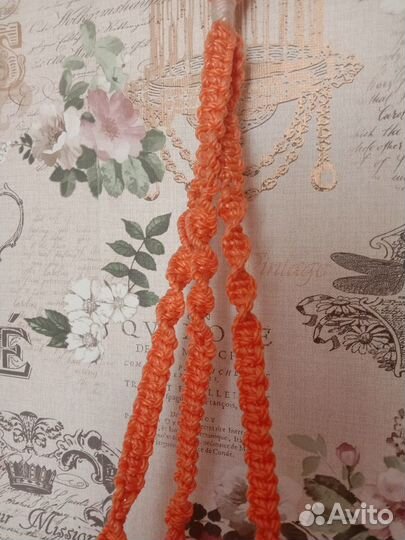 Подвесное Кашпо для цветов (Макраме)