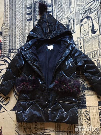 Зимняя куртка на девочку 140 146