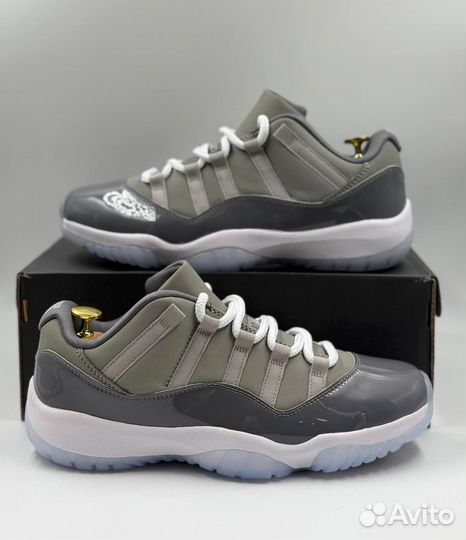 Кроссовки Nike Air Jordan 11 Retro low серые