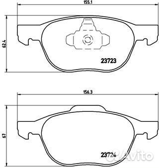 Колодки тормозные дисковые передн ford: C-MAX 07