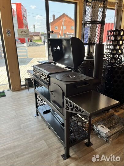 Мангал коптильня смокер печь под казан
