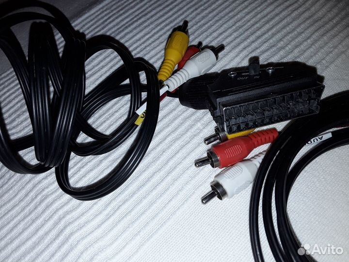 Кабель 3RCA, skart, 3,5 штекер, переходник, патч