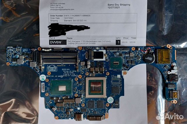 Материнская плата Dell Alienware 17 R3 DVV6W