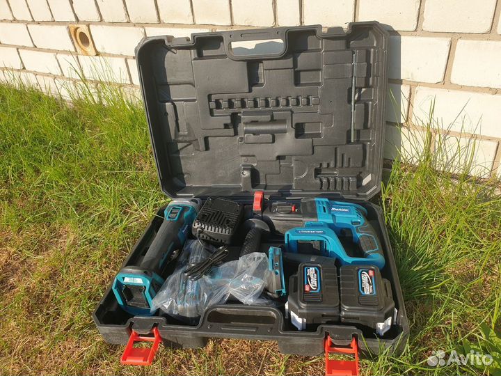 Набор 3 в 1 Перфоратор+Шуруповерт+Болгарка Makita