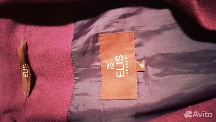 Пальто полушерстяное 46