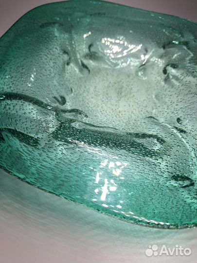 Винтажная ваза фруктовница Муранское стекло