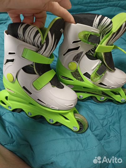 Роликовые коньки детские раздвижные 30-33
