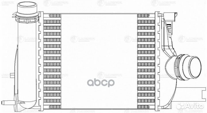 Lric 0902 радиатор интеркулера\ Renault Duster