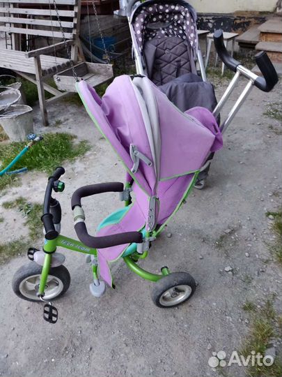 Детский велосипед бу с ручкой