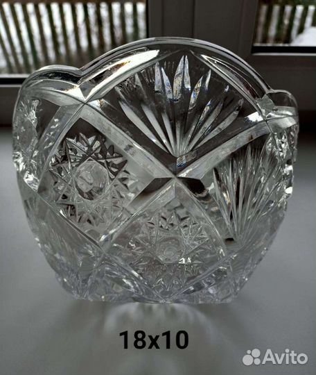 Хрустальный салатник СССР