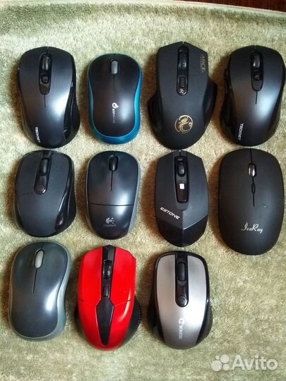 Мышки беспроводные на запчасти 11 шт пакет