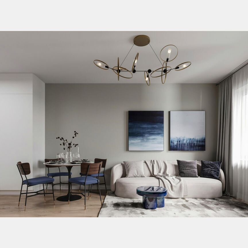 1-к. апартаменты, 36,5 м², 23/23 эт.