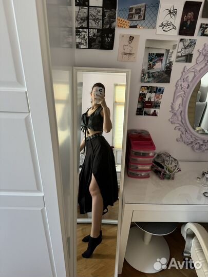 Апсайкл винтажная длинная юбка