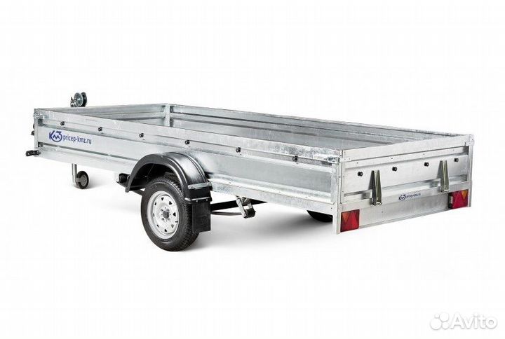 Прицеп Кмз 3,5х1,5 для снегохода Ул. Тент серый