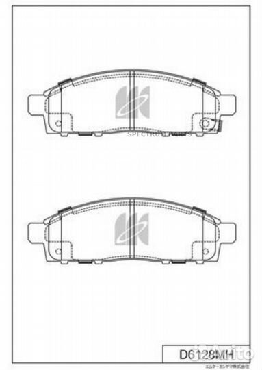 Kashiyama D6128MH Колодки тормозные дисковые перед