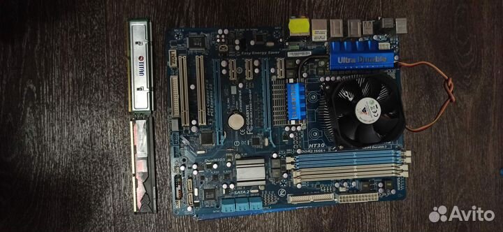 Материнская плата с процессором amd x4 + операти