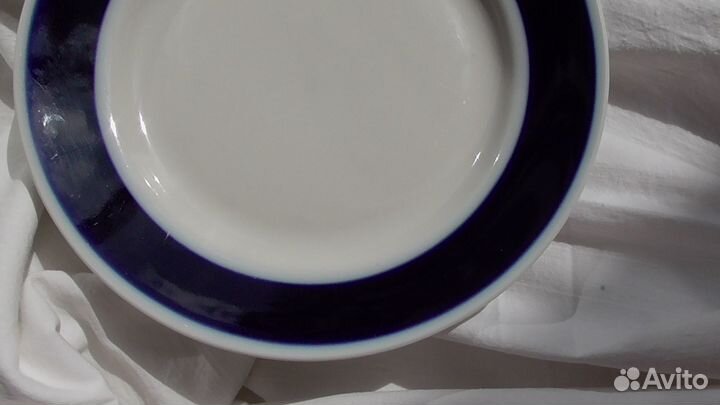 Тарелки с синей каёмкой СССР