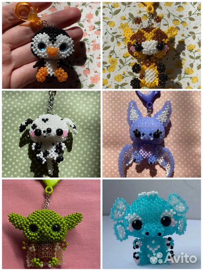 Брелки из бисера
