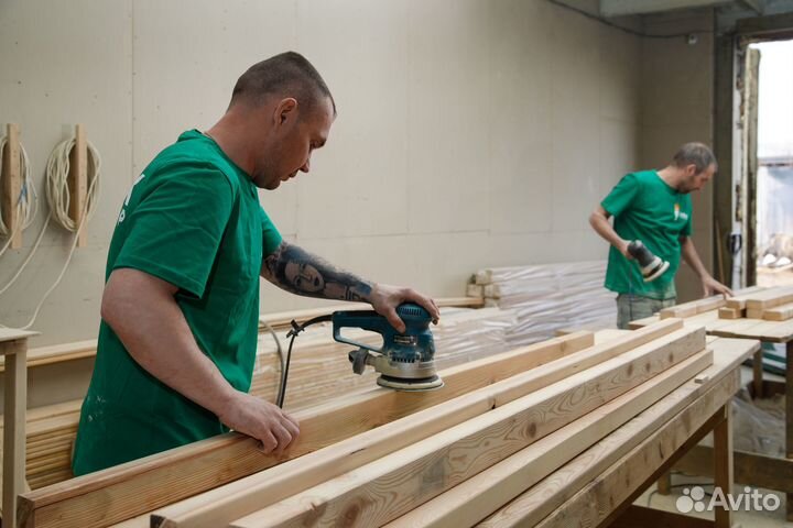 Шлифовка и покраска дерева/пиломатериалов