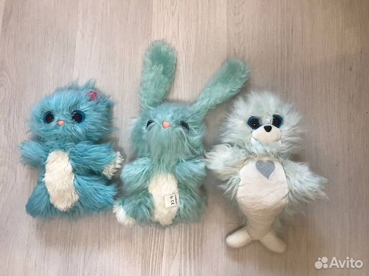 Игрушки мягкие пушстик-потеряшка 3 вида 20-26 см