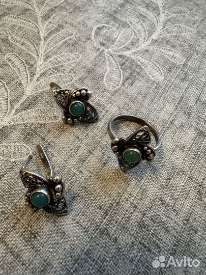 Серьги серебрянные