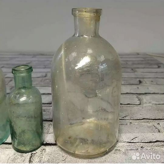 Лот из трёх Аптечных Пузырьков, 40-е, 50-е годы