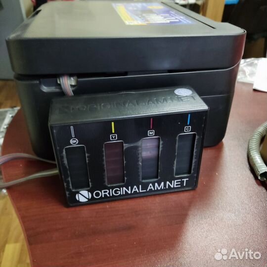 Мфу Epson Expression XP-3100 с снпч и чернилами