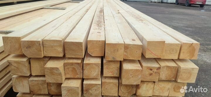Брус хвойный обрезной 100х100 6м