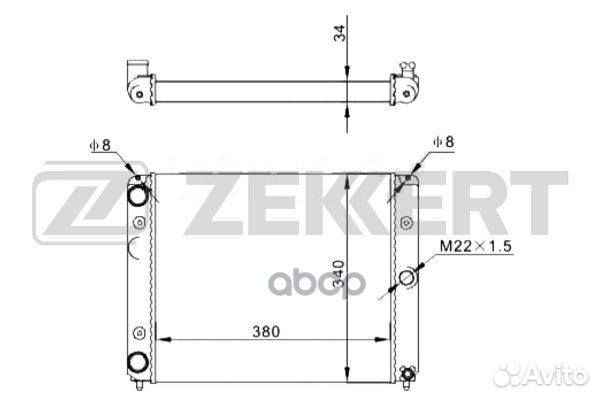 Радиатор охл. дв. ZAZ Slavuta (1103) 95- Tavri