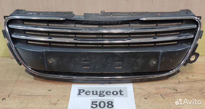 Решётка радиаторная Peugeot 508, 2014г