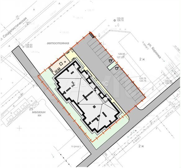 3-к. квартира, 88 м², 2/5 эт.