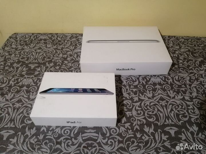 Коробка от планшета и макбука macbook pro iPad air
