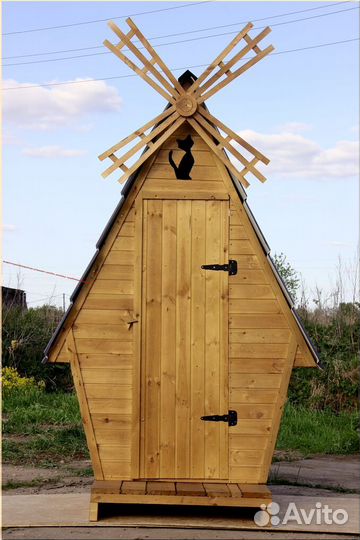 Дачный туалет деревянный SOX564