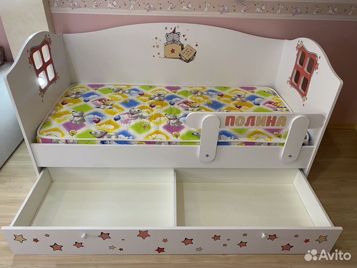 Детская кровать с матрасом 170*90