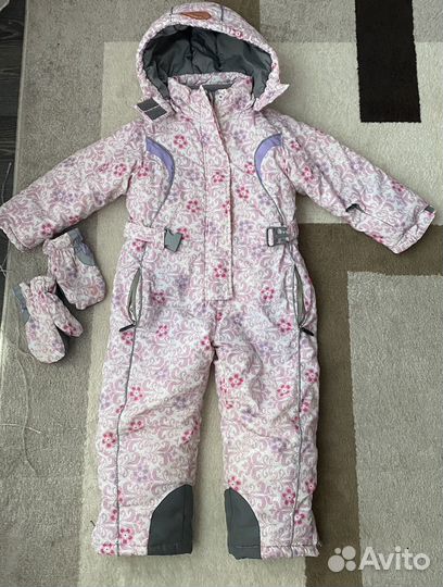 Зимний комбинезон для девочки 98