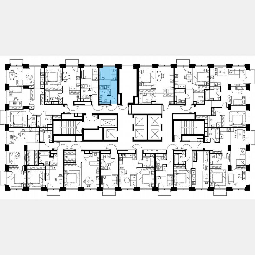 Квартира-студия, 18,8 м², 3/64 эт.
