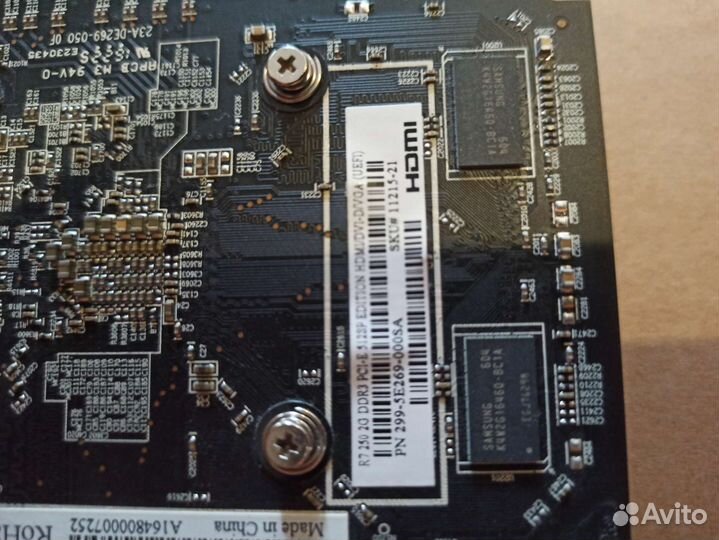 Видеокарта на 2 gb R7 250 ddr3 PCI-E512 SP