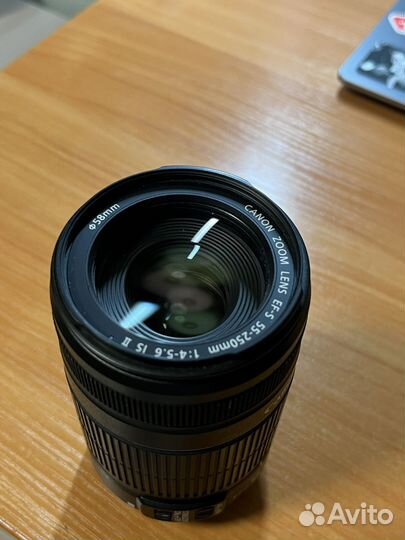 Объектив canon efs 55 250mm